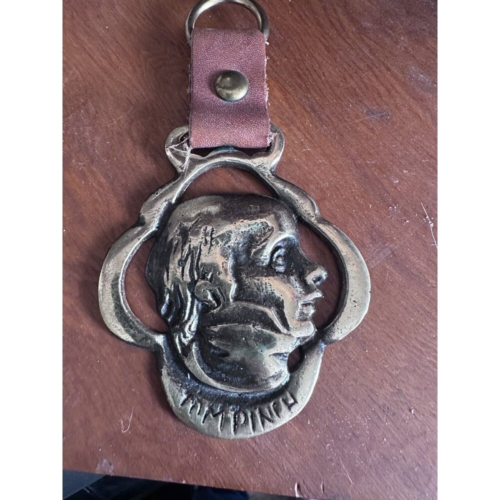 Dickens Tom Pinch Show Parade Brass Plate Bridle Medallion‎ Horse Harness - Picture 2 of 6